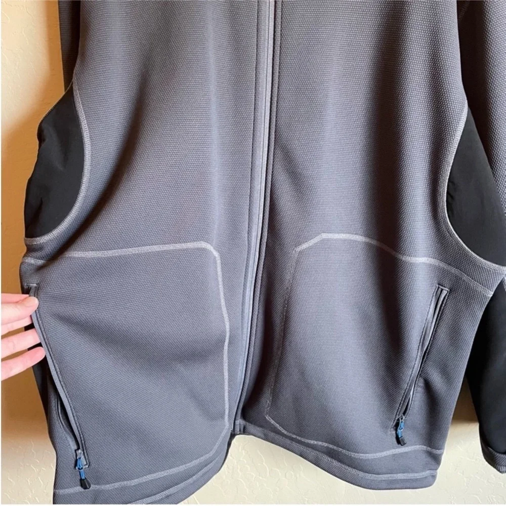 The North Face Mens Full Zip Fleece Jacket Gray Lightweight XXL